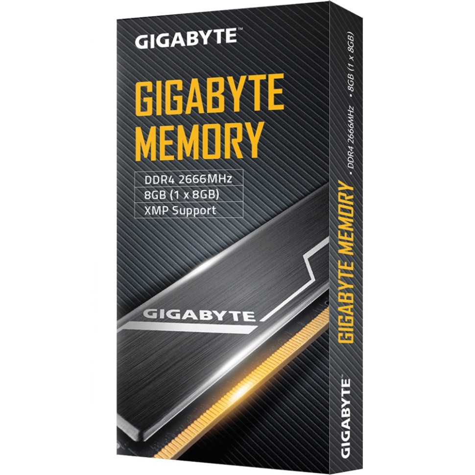 Оперативная память 8 Gb 2666 MHz GIGABYTE Black (GP-GR26C16S8K1HU408)