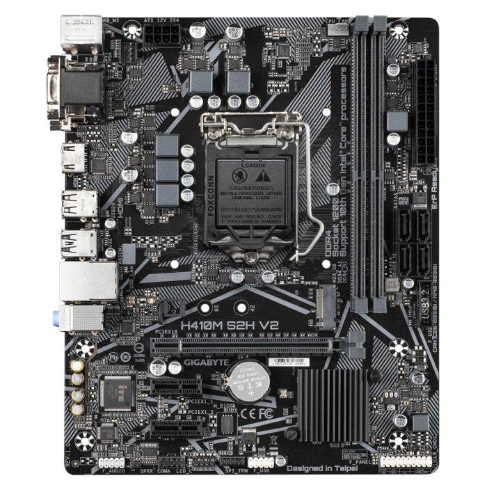 Материнская плата GIGABYTE H410M S2 V2 (rev. 1.0)
