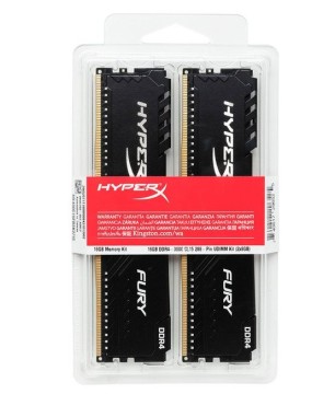 Оперативная память 64 Gb 3600 MHz Kingston HYPERX FURY Black (HX436C18FB3K2/64)