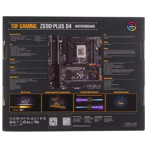 Материнская плата ASUS TUF GAMING Z690-PLUS D4 90MB18U0-M0EAY0