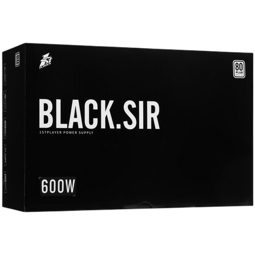 Блок питания 1STPLAYER 600W BLACK.SIR Black (PS-600BS) (SR-600W)