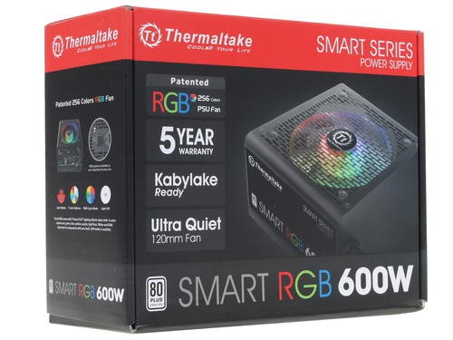 Блок питания Thermaltake 600W SMART RGB PS-SPR-0600NHSAWE-1