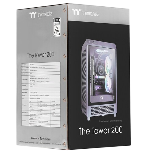 Компьютерный корпус Thermaltake The Tower 200 TG Black (CA-1X9-00S1WN-00)