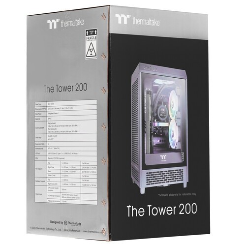 Компьютерный корпус Thermaltake The Tower 200 TG Black (CA-1X9-00S1WN-00)