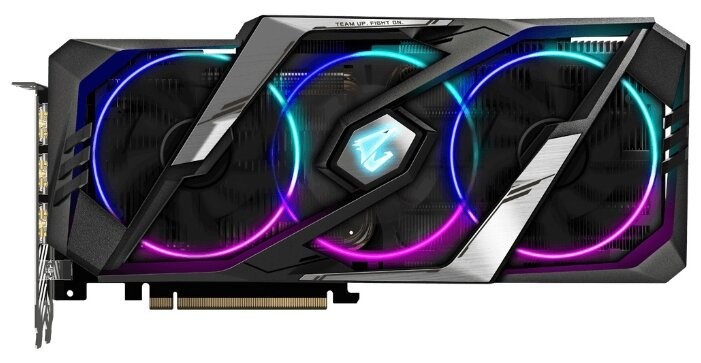 Видеокарта GIGABYTE (GV-N208SAORUS-8GC) GeForce RTX 2080 SUPER 1860MHz PCI-E 3.0 8192MB 15500MHz 256 bit 3xHDMI 3xDisplayPort HDCP AORUS