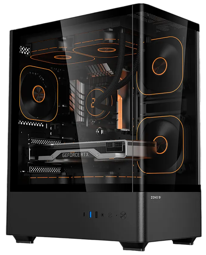 Компьютерный корпус Zone 51 Fury Black (Z51CASFURBK)