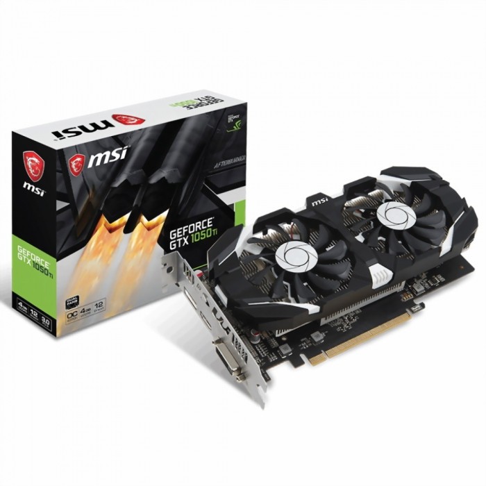 Видеокарта MSI (GTX 1050 Ti 4GT OCV1) GeForce GTX 1050 Ti 4GB 4GT OC V1
