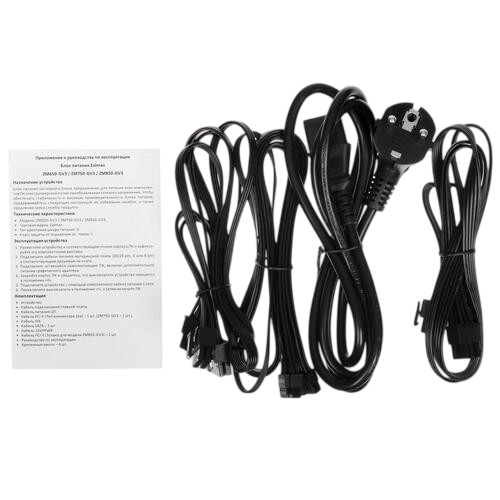 Блок питания Zalman 750W (ZM750-GV3) 16 Pin (PCIe 5.0 Connector Cable Details)