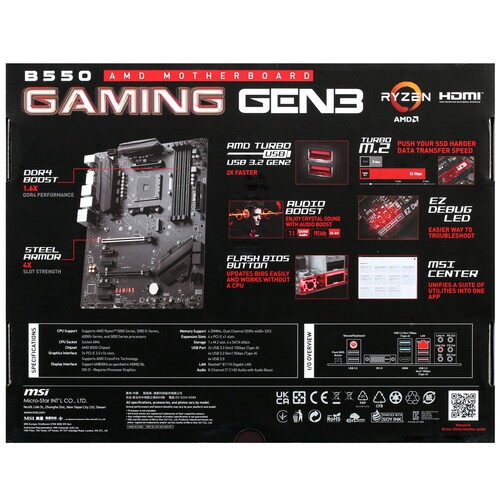 Материнская плата MSI B550 GAMING GEN3