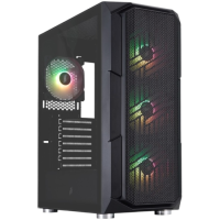 Компьютерный корпус 1STPLAYER FIREBASE XF ARGB Black (XF-BK-4F7)