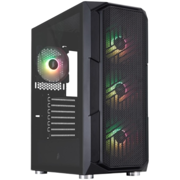 Компьютерный корпус 1STPLAYER FIREBASE XF ARGB Black (XF-BK-4F7)