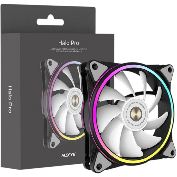 Вентилятор для корпуса ALSEYE HALO PRO B-R ARGB Black (AS.04.02.0080)