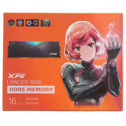 Оперативная память 32 Gb 6400 MHz ADATA XPG LANCER RGB (AX5U6400C3216G-DCLARBK)