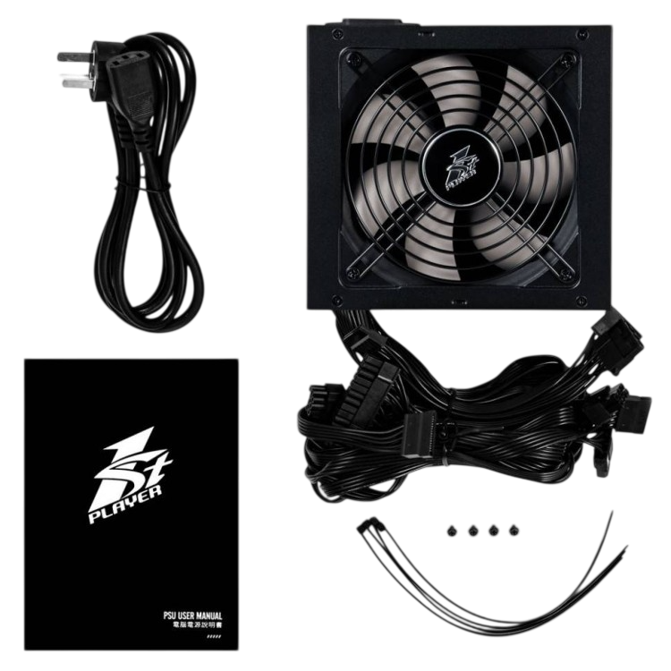 Блок питания 1STPLAYER 600W DK PREMIUM Black (PS-600AX)