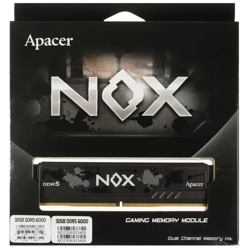 Оперативная память 32 Gb 6000 MHz Apacer OC NOX (AH5U32G60C512MBAA-2)