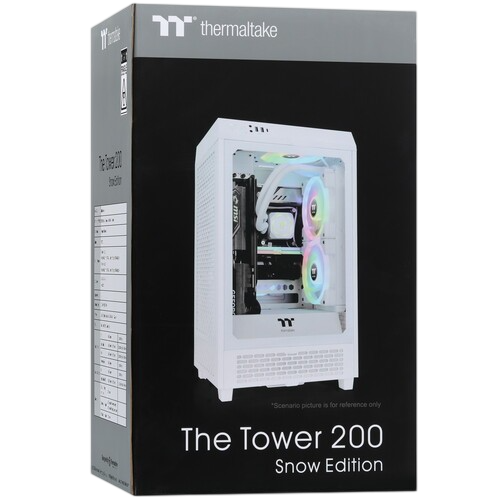 Компьютерный корпус Thermaltake The Tower 200 TG Snow White (CA-1X9-00S6WN-00)