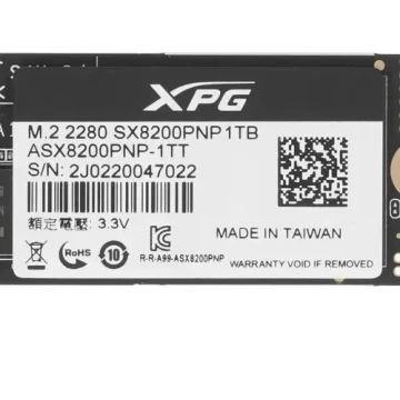 Твердотельный накопитель ADATA 1Tb ASX8200PNP-1TT-C XPG SX8200 ProNVMe M.2 2280
