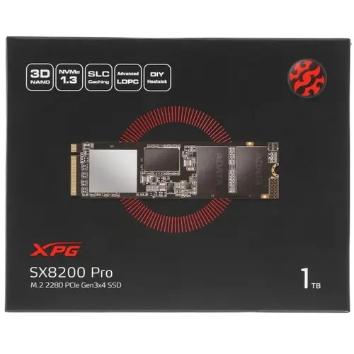 Твердотельный накопитель ADATA 1Tb ASX8200PNP-1TT-C XPG SX8200 ProNVMe M.2 2280