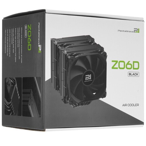 Кулер для процессора PentaWave Z06D Black PW-Z06D-BK PWM