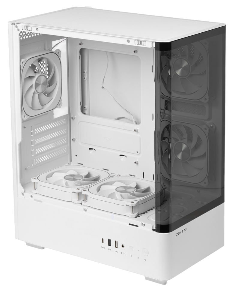 Компьютерный корпус Zone 51 Fury White (Z51CASFURWH)