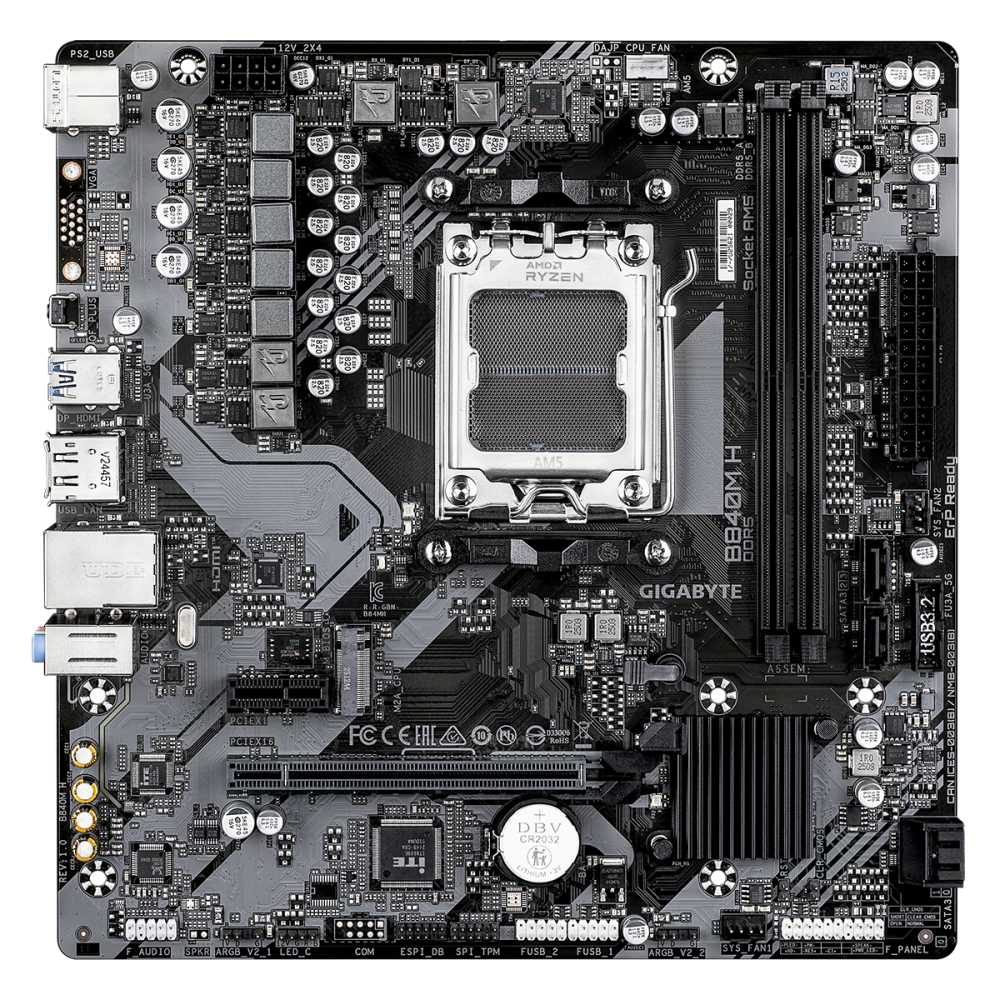 Материнская плата Gigabyte B840M H rev 11