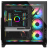 Компьютерный корпус ALSEYE Knight-B (4 fans ARGB) TG Black