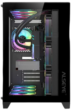Компьютерный корпус ALSEYE Knight-B (4 fans ARGB) TG Black