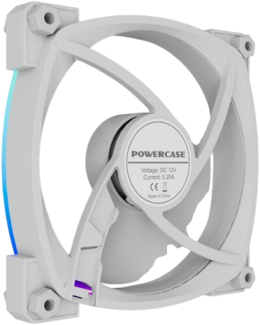 Вентилятор для корпуса Powercase (M55-12W ARGB) White