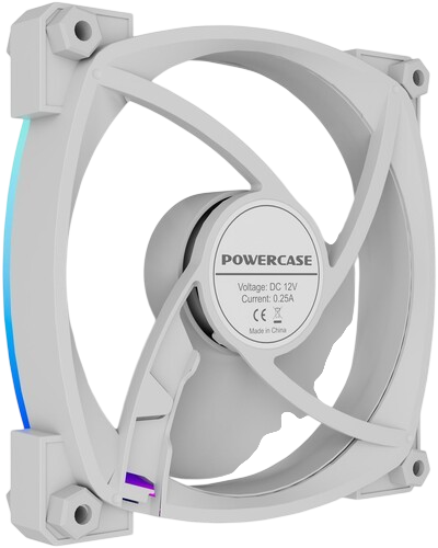 Вентилятор для корпуса Powercase (M55-12W ARGB) White