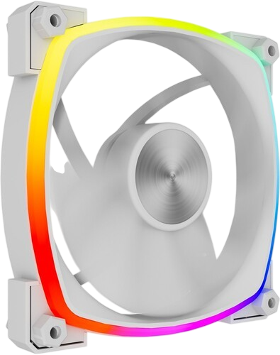 Вентилятор для корпуса Powercase (M55-12W ARGB) White