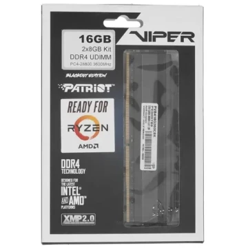 Оперативная память 16 Gb 3600 MHz PATRIOT VIPER STEEL (PVB416G360C8K)