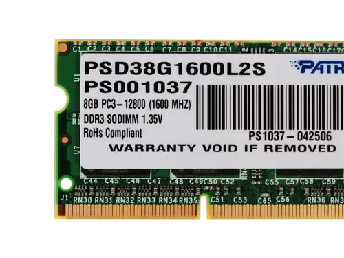 Оперативная память 8 Gb 1600 MHz PATRIOT SL (PSD38G1600L2S)