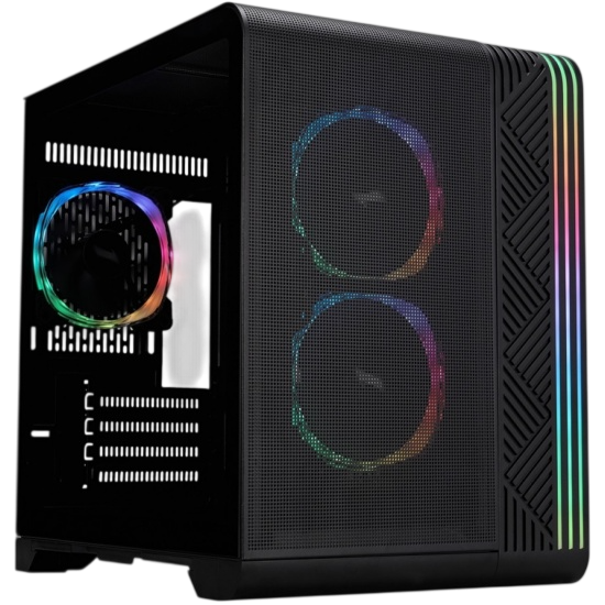 Компьютерный корпус 1STPLAYER VT5 ARGB Black (VT5-BK-3FS7)