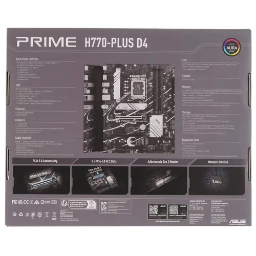 Материнская плата ASUS PRIME H770-PLUS D4 90MB1CU0-M0EAY0