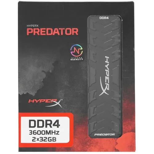 Оперативная память 64 Gb 3600 MHz Kingston HYPERX PREDATOR (HX436C18PB3AK2/64)