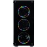 Компьютерный корпус 1STPLAYER FIRE DANCING V3-B FRGB Black (V3-B-BK-4FS1)
