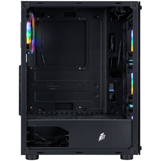 Компьютерный корпус 1STPLAYER FIRE DANCING V3-B FRGB Black (V3-B-BK-4FS1)