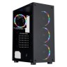 Компьютерный корпус 1STPLAYER FIRE DANCING V3-B FRGB Black (V3-B-BK-4FS1)