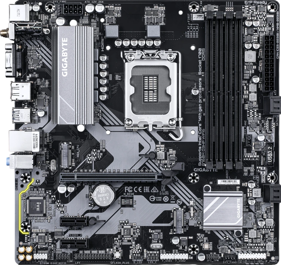 Материнская плата Gigabyte B760M D3HP WIFI6