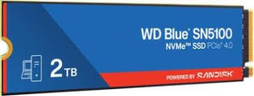 Твердотельный накопитель Western Digital 2000 Gb SN5100 Blue (WDBS4F0020BNC-WRSN)
