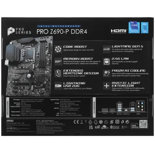 Материнская плата MSI PRO Z690-P DDR4