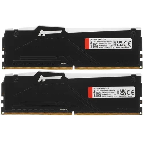 Оперативная память 32 Gb 5600 MHz Kingston FURY Beast RGB Black (KF556C40BBAK2-32)