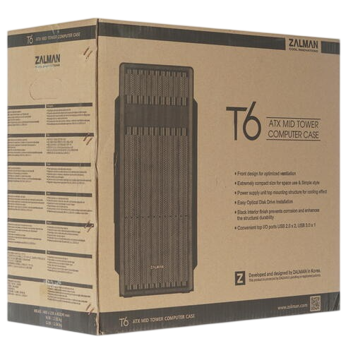 Компьютерный корпус Zalman T6 Black