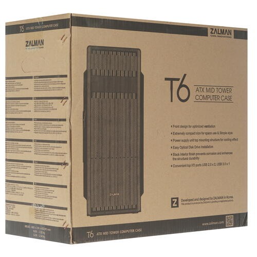Компьютерный корпус Zalman T6 Black