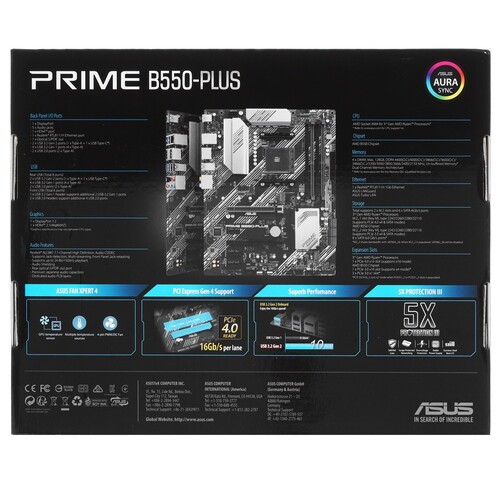 Материнская плата ASUS PRIME B550-PLUS 90MB14U0-M0EAY0