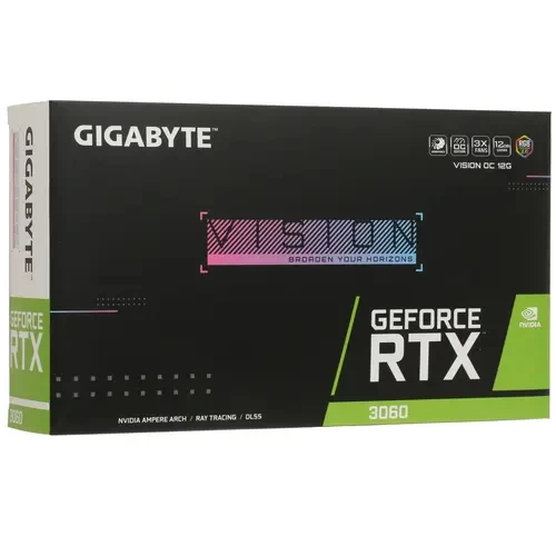 Видеокарта Gigabyte (GV-N3060VISION OCV2-12GD) GeForce RTX 3060 12GB VISION OC V2