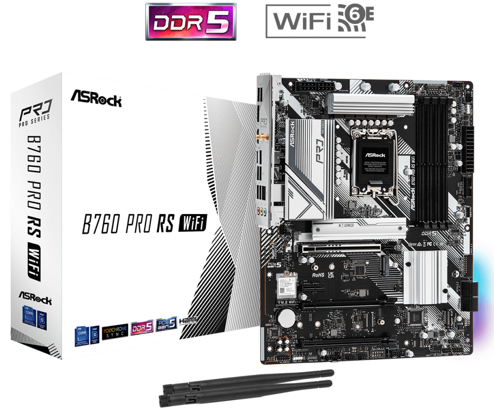 Материнская плата AsRock B760 PRO RS WIFI