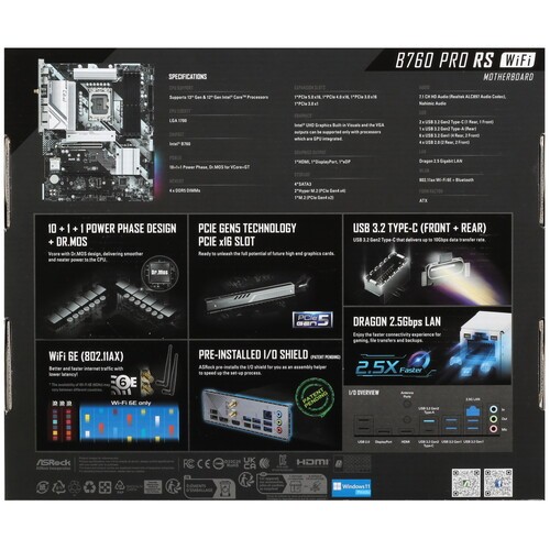 Материнская плата AsRock B760 PRO RS WIFI