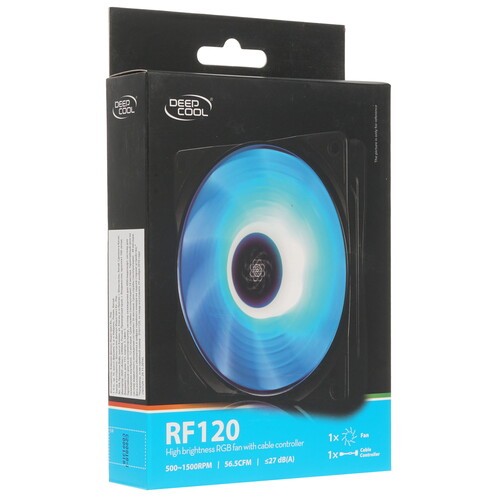 Вентилятор для корпуса Deepcool RF 120 DP-FRGB-RF120-1C