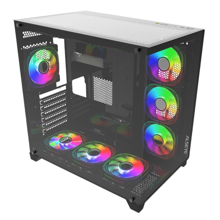 Компьютерный корпус ALSEYE Paladin-B (4 fans ARGB) TG Black